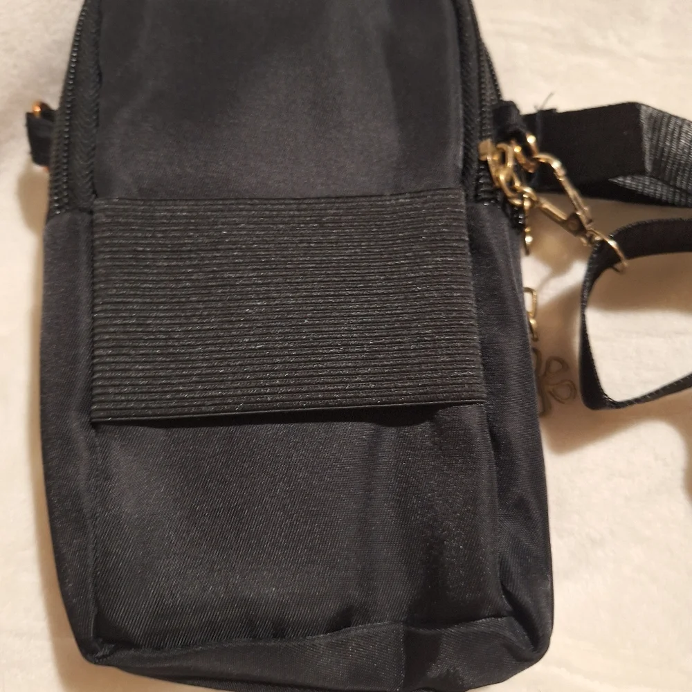 Mini‎ Black Crossbody Bag with Initial A NWOT